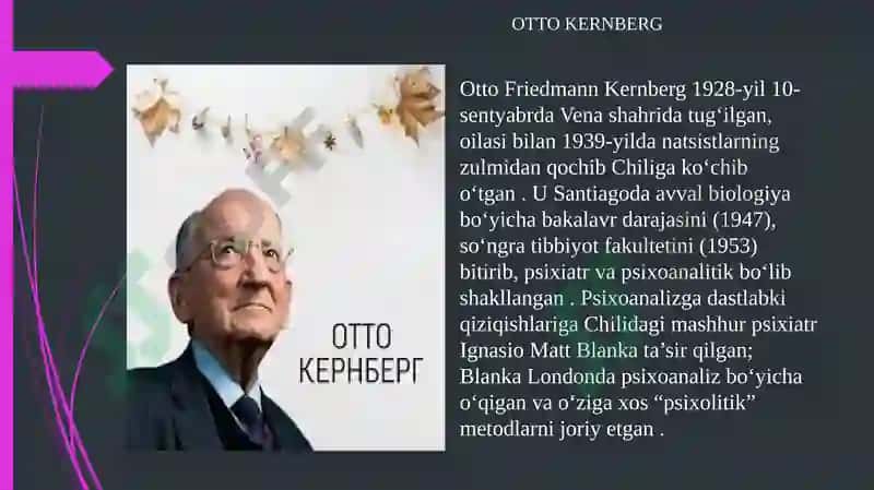 Shaxs taraqqiyotining psixotik, chegaralangan va nevrotik darajalari 4