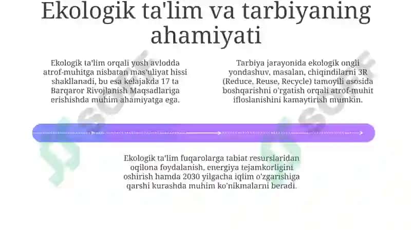 Ekologik xavfsizlik va barqaror rivojlanishning asosiy tushunchalari 4