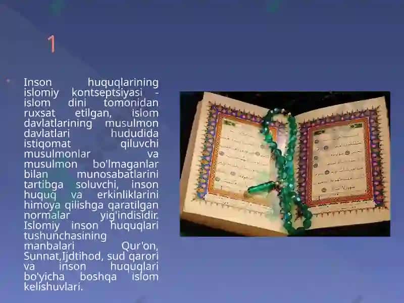 Islomda inson huquqlari himoyasi ijtimoiy tenglik adolat va tolerantlik 4