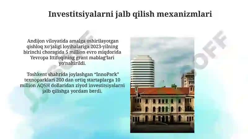 Davlatning tarkibiy-invistetsiyaviy va innovatsiya siyosatlari 4
