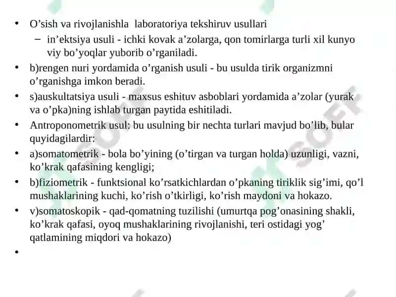O’sish va rivojlanishning umumiy qonuniyatlari 4
