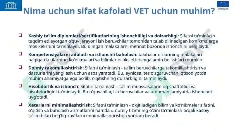 Sifatni ta’minlash me’yori 4