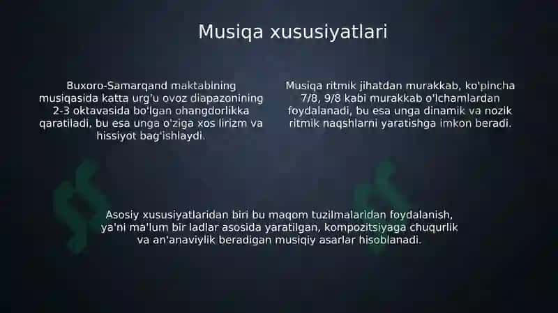Buxoro-Samarqand kompozitorlik maktabi 4