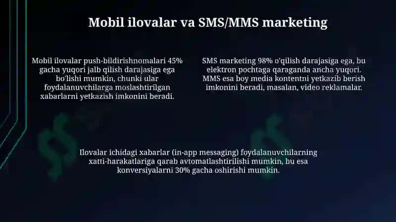 Mobil Marketing va Foydalanuvchi Tajribasini Yaxshilash: Zamonaviy Yondashuvlar 4