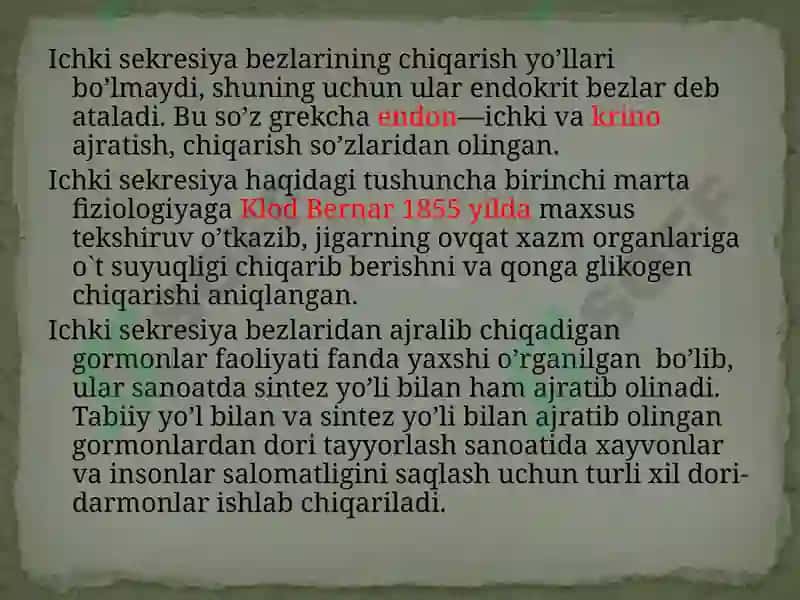 Ichkisekretsiya bezlarining yosh hususiyatlari 4