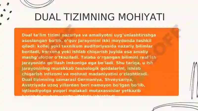 PROFESSIONAL TA’LIMGA DUAL O‘QITISH TIZIMI 4