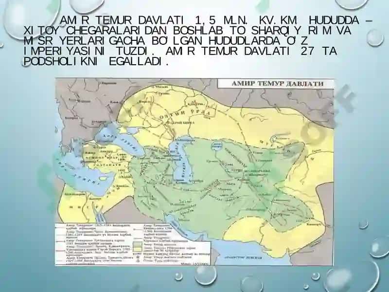 AmirTemur va Temuriylar Davlat Arbobi 4