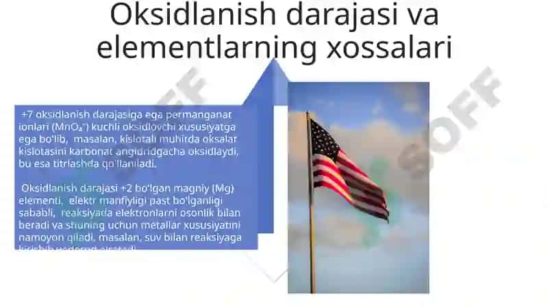 ELEMENTLARNING OKSIDLANISH DARAJASI 4