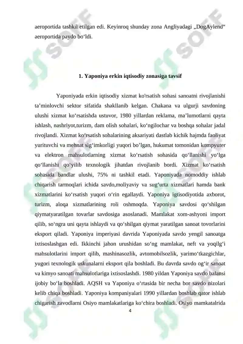 YAPONIYA ERKIN IQTISODIY ZONАSI 4