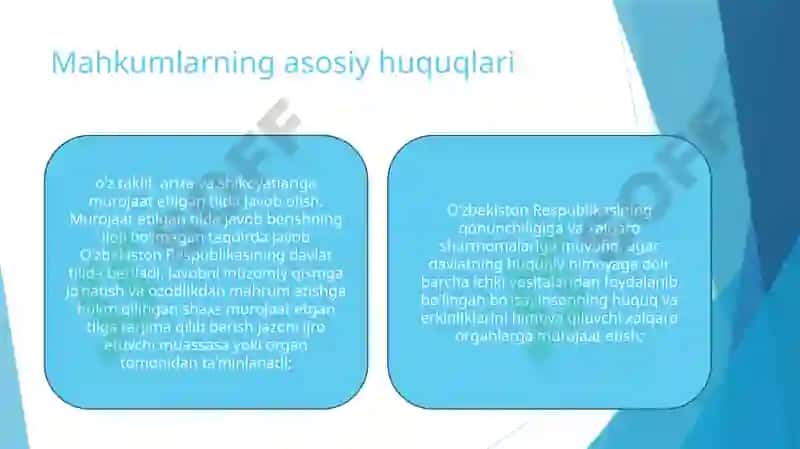 Mahkumning huquqiy holati 4