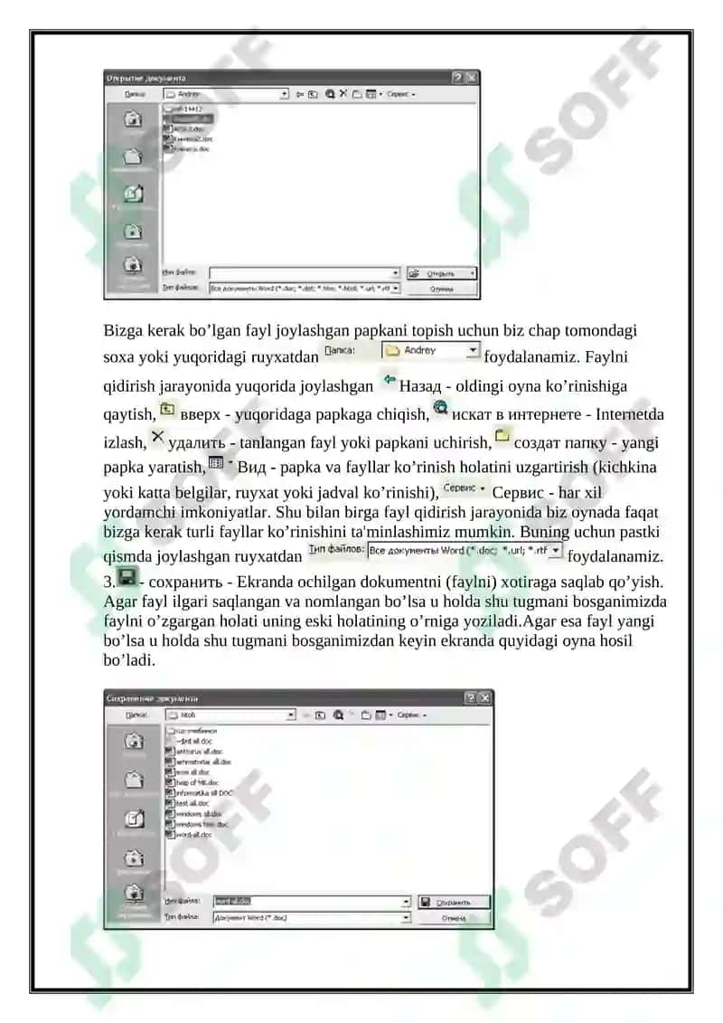 Microsoft WORD matn muharriri va uning imkoniyatlari 4