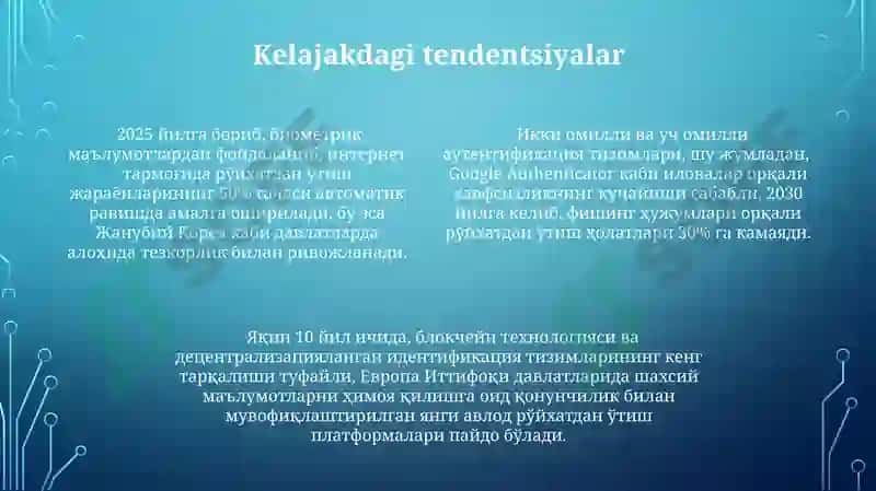 Zamonaviy Ro'yxatdan O'tish Tendentsiyalari va Kelajagi 4
