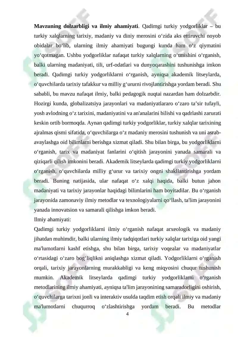 Akademik litseylarda qadimgi turkiy yodgorliklami o'rganish usullari 4