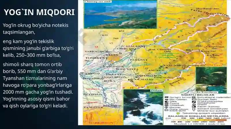IQLIMI, SUVLARI, TUPROQLARI,O‘SIMLIKLARI VA HAYVONOT DUNYOSI 4