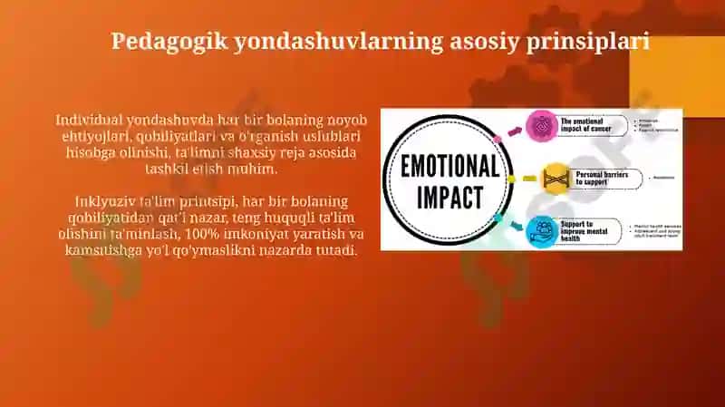 Gemotologik va onkologik kasalliklarga chalingan bolalar bilan pedagogik faoliyat 4