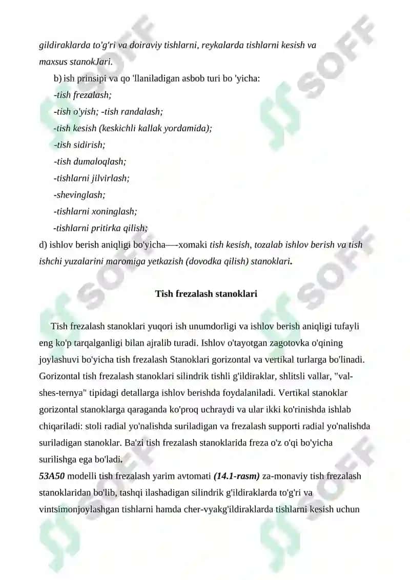 Tish va rezba kesish stanoklari 4