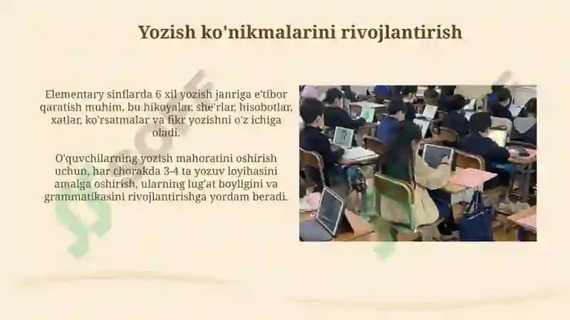 Boshlang'ich sinf o'quvchilari yozish va gapirish kompitensiyalari 4