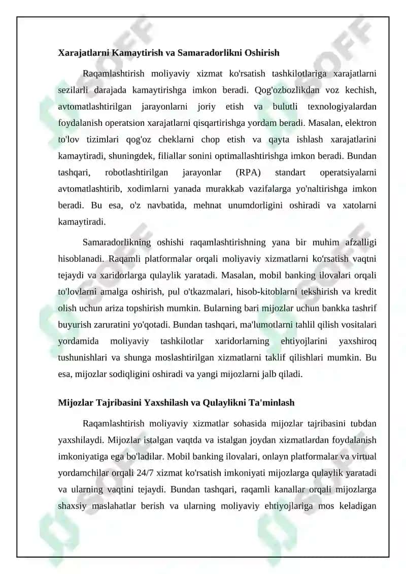 Raqamlashtirishning afzalliklari va ahamiyati 4