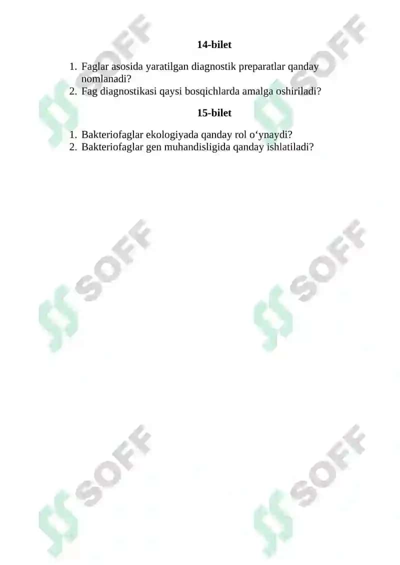 Bakteriofaglar, morfologiyasi, strukturasi, repraduksiyasi, amaliyotda (davolashda, identifkatsiyada, proflakuikada) qo'lanilishi 4