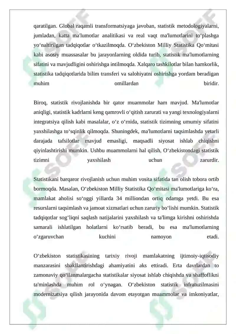 O‘zbekistonda statistika rivojining tarixiy bosqichlari 4