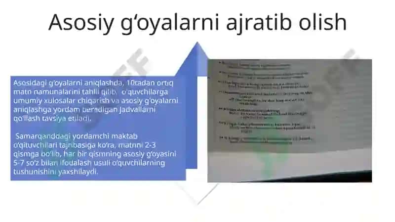 Yordamchi Maktab Darslarida Matnlarga asoslangan Vazifalar 4
