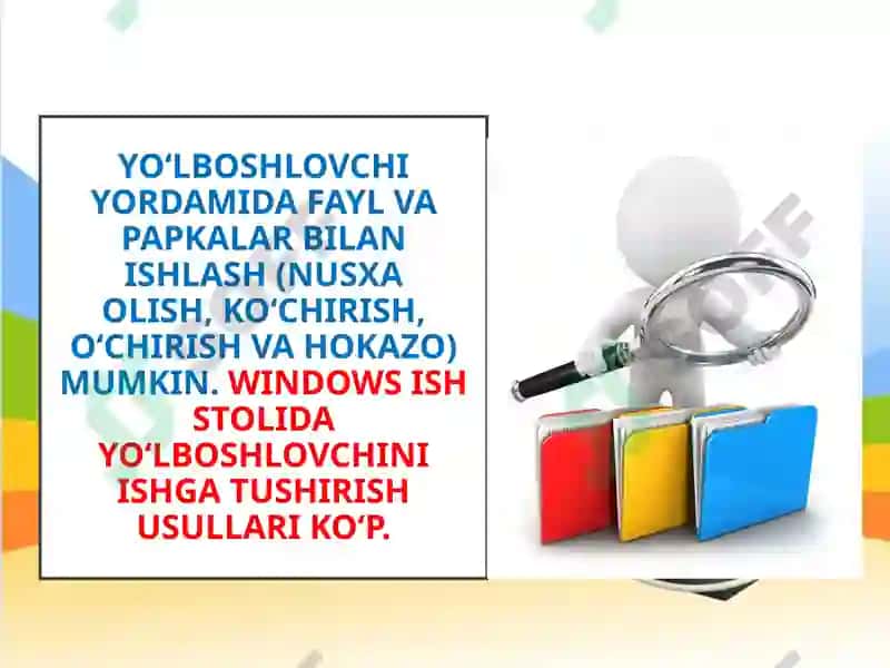 "WINDOWS OPERATSION SISTEMASI" MAVZUSINI O’QITISHDA MODULLI DIDAKTIK O’YINLI TEXNOLOGIYALARDAN FOYDALANISH 4