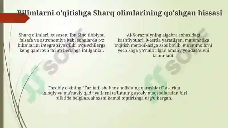 Sharq olimlarining pedagogik qarashlari 4