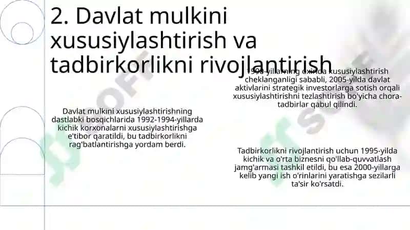 Bozor iqtisodiyotiga o'tish davri va O'zbdagi xususiyatlari 4