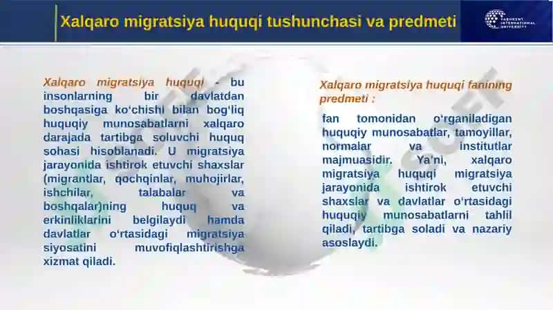 Xalqaro migratsiya huquqi fani 4