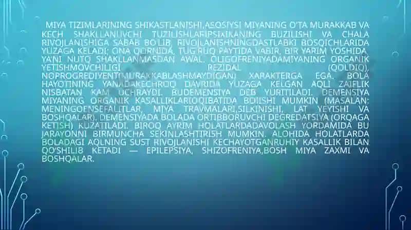 INTELEKTUALRIVOJLANISHDA MUAMMOLARI BO‘LGANO‘QUVCHILARNINGPSIXOLOGIK XUSUSIYATLARI 4