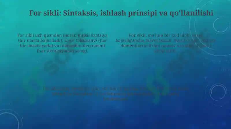 Iterativ jarayonlar 4