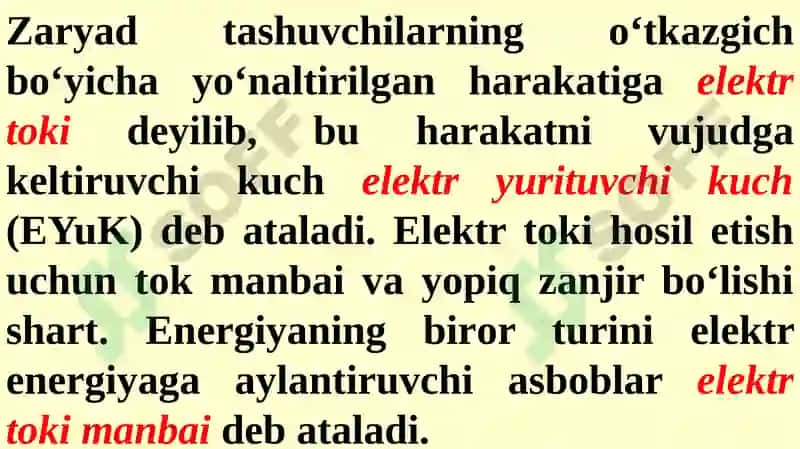 ELEKTR ENERGIYASINING MANBALARI VA ISTEMOLCHILARI 4