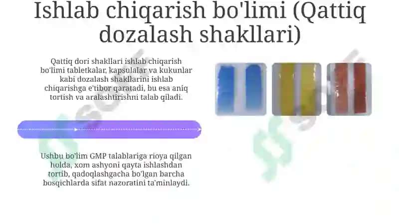 Farmatsevtika ishlab chiqarish tashkiliy tuzilmasi 4