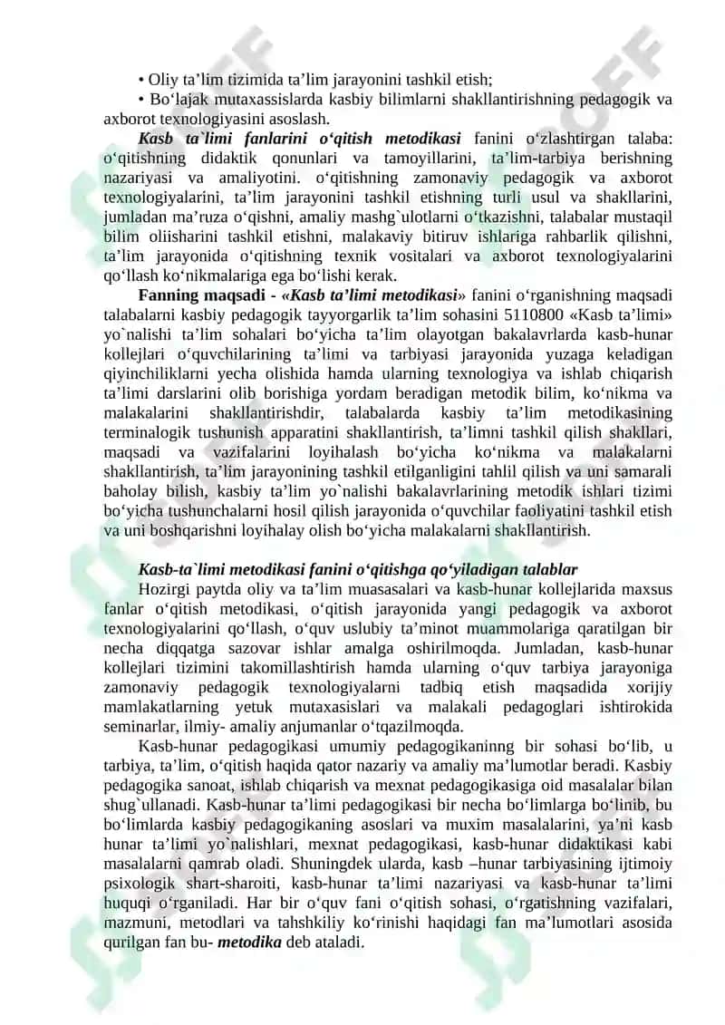 KASB TA’LIMI METODIKASI FANINING METODOLOGIK ASOSLARI 4