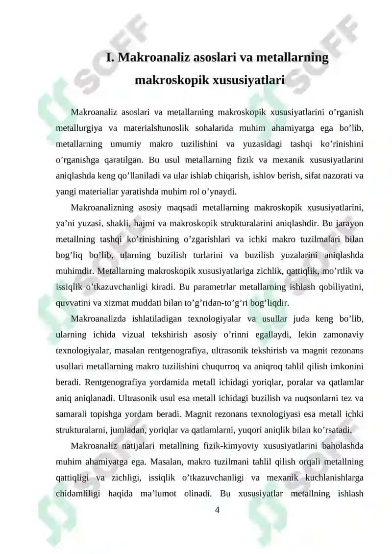 METALLARNING ICHLI TUZILISHINI MAKROANALIZ USULIDA OʻRGANISH 4