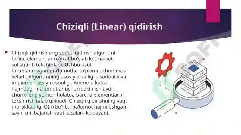 Ma’lumotlarni qidirish usullari, algoritmlari va ularning samaradorligi 4
