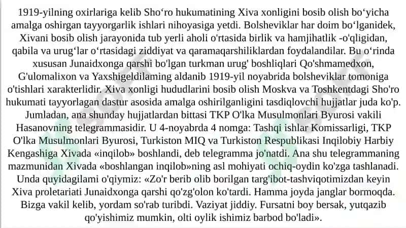 Xivaxonligidagi ahvol haqida 4