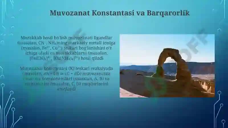 Bosqichma-bosqich hosil bo'lish konstantlari 4
