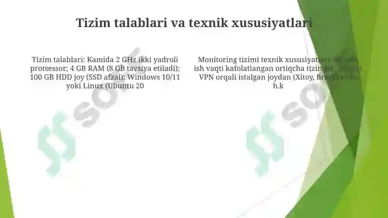 Tizim diagnostikasi va monitoringni loyihalash 4