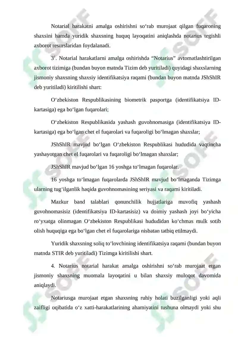 Notarial harakatlarni amalga oshirishning umumiy qoidalari 4
