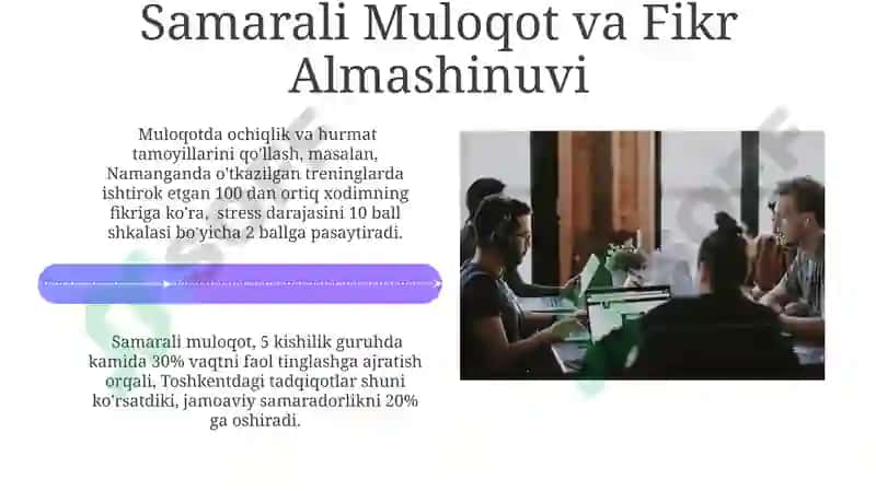 Sogʻlom Psixologik Muhitni Shakillantirish Usullari 4