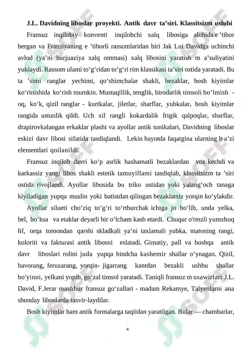 O’zbek milliy bosh kiyimlari KURS ISHI 4