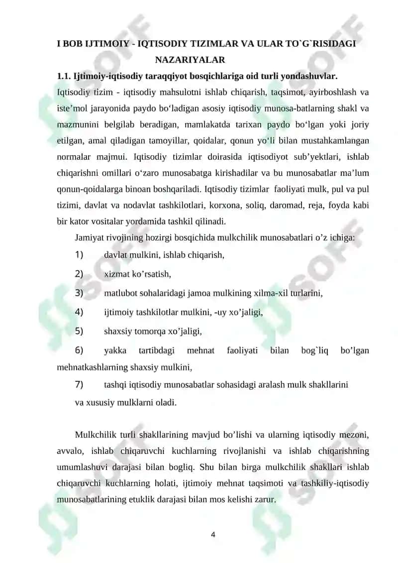 IJTIMOIY IQTISODIY TIZIMLAR VA ULARNING ANDOZALARI 4