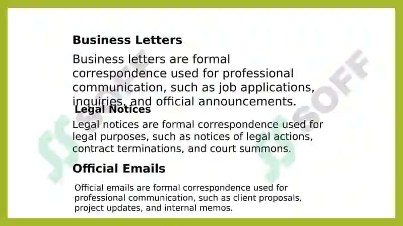 Formal and Informal Correspondence 4