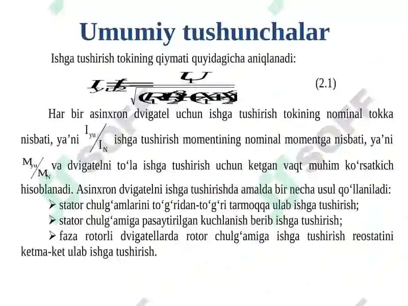 ASINXRОN DVIGATELNI ISHGA TUSHIRISH 4