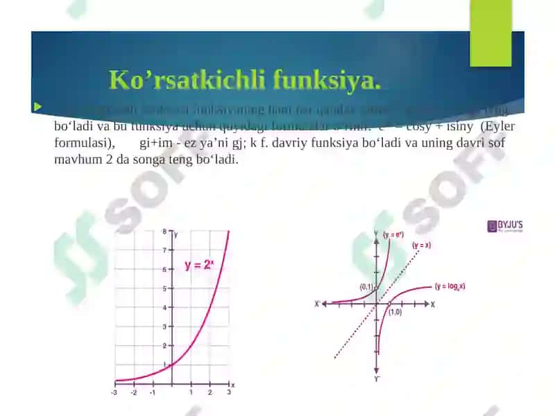 Ko’rsatkichli va logorifmli funksiya 4