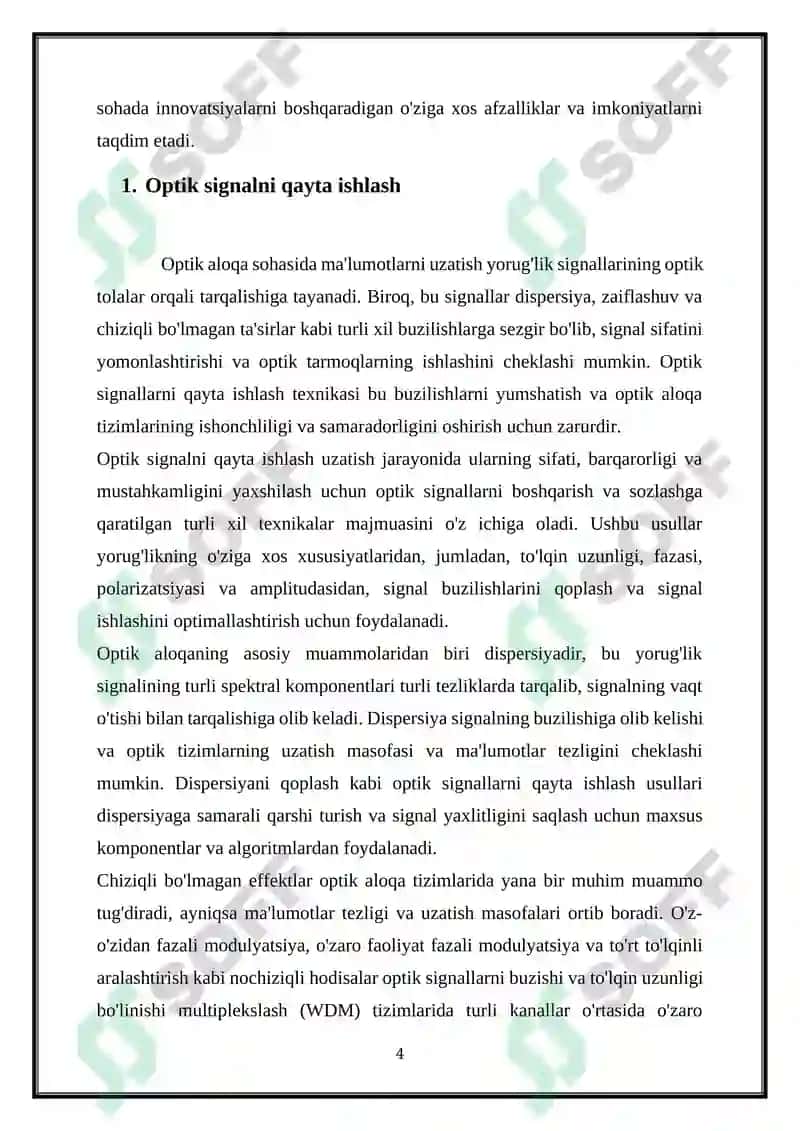 Optik Tarmoqlar 4
