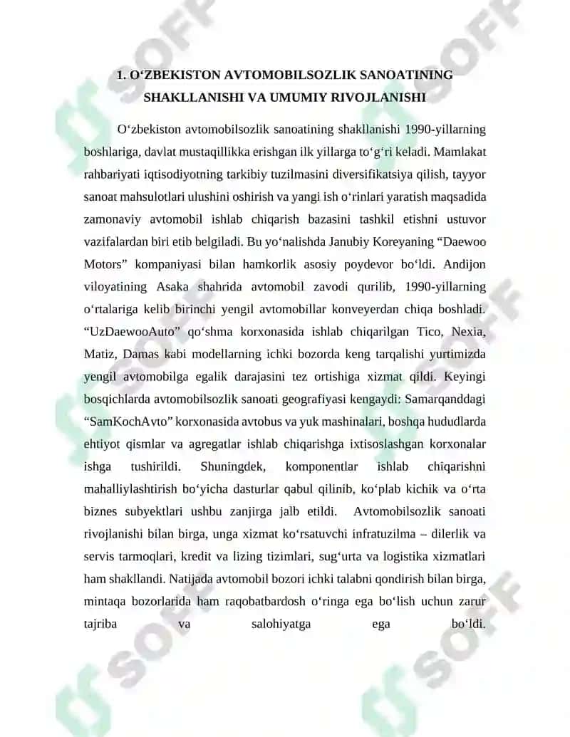 O‘zbekistonning avtomobilsozlik sanoati: GM Uzbekistan va xalqaro hamkorlik 4