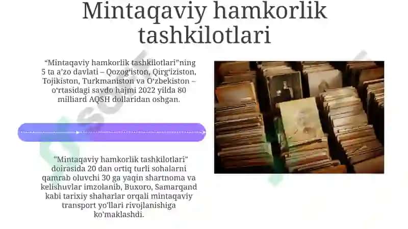 Markaziy Osiyo integratsiyasi va tarixi 4