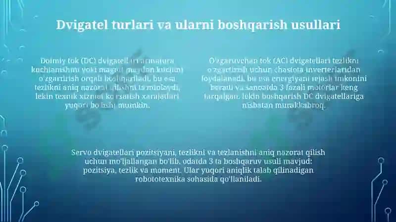 Elektr yuritmalarning tuzilishi va ishlatish 4